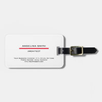 Simple moderne minimaliste blanc rouge professionn