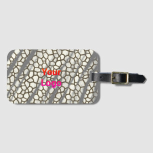 ÉTIQUETTE À BAGAGE SIMPLE MODERNE MODERNE MONOGRAM ÉLÉGANT CHIC STYLE