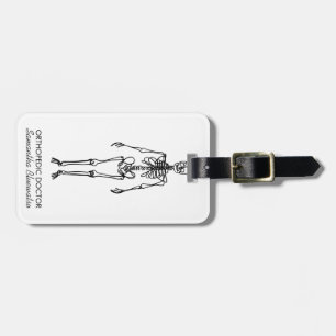 Étiquette À Bagage Skeleton moderne orthopédique docteur sculpter os