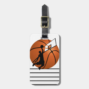 Étiquette À Bagage Slam Dunk Basketball