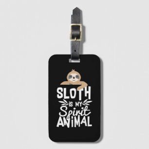 Étiquette À Bagage Sloth est mon animal spirituel