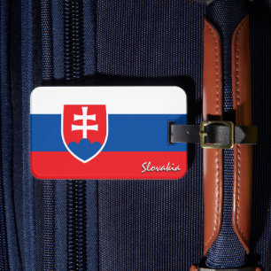 Étiquette À Bagage Slovaquie Bagages Tags, patriotique Slovaquie Drap