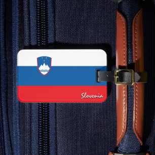 Étiquette À Bagage Slovénie Bagages Tags, Drapeau patriotique slovène