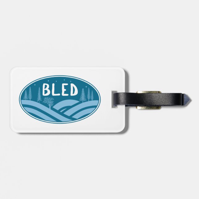 Étiquette À Bagage Slovénie ouverte (Dos horizontal)