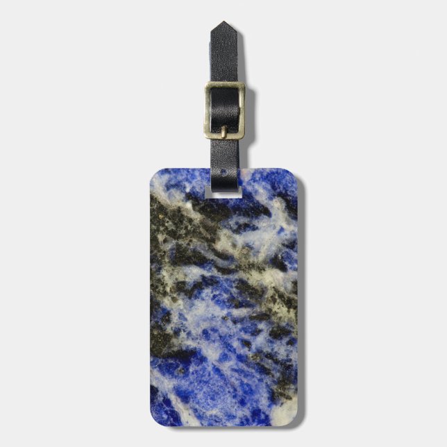 Étiquette À Bagage Sodalite bleue (Devant Vertical)