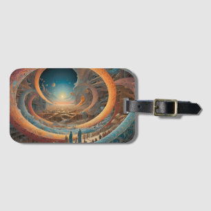 Étiquette À Bagage Soleil du monde spirituel