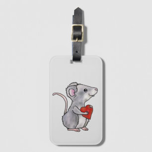 Étiquette À Bagage Souris avec cœur  Sac de courses réutilisable