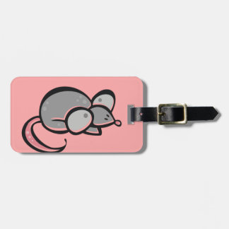 Étiquette À Bagage Souris mignonne