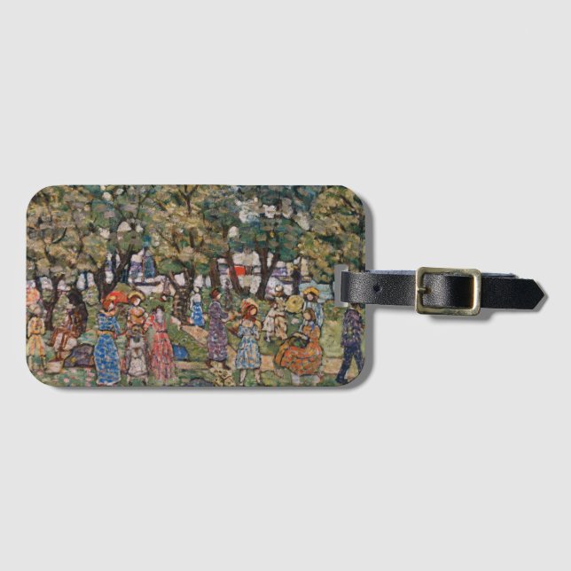 Étiquette À Bagage Sous les arbres de Maurice Prendergast, Beaux-arts (Devant Horizontal)