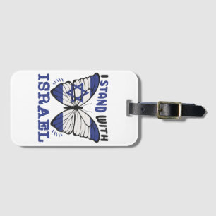 Étiquette À Bagage Soutenez Israël - Je Suis Avec Israël