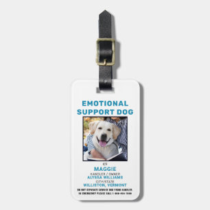 Étiquette À Bagage Soutien émotionnel personnalisé Badge d'identifica