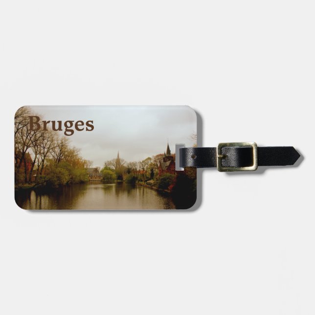 Étiquette À Bagage souvenir Bruges (Devant horizontal)