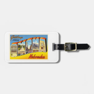 Étiquette À Bagage Souvenir de Vintage voyage de Ne d'Omaha Nébraska
