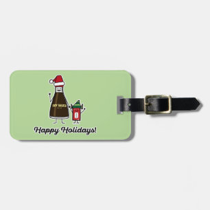 Étiquette À Bagage Soy Sauce Bouteille Paquet enfant Noël Père Noël