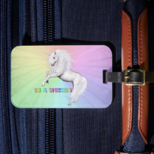 Étiquette À Bagage Soyez Unique, Soyez une Licorne