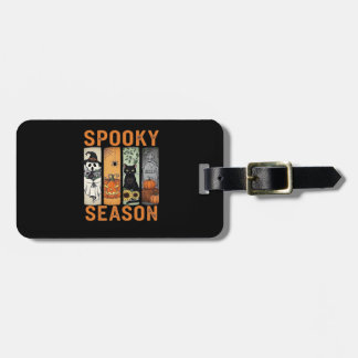 Étiquette À Bagage Spooky Season � Cute Ghost, Black Cat, Pumpkin & H