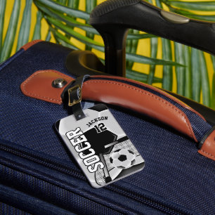 Étiquette À Bagage Sport Football   Texte do-it-yourself