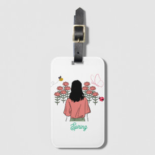 Étiquette À Bagage Spring Bloom