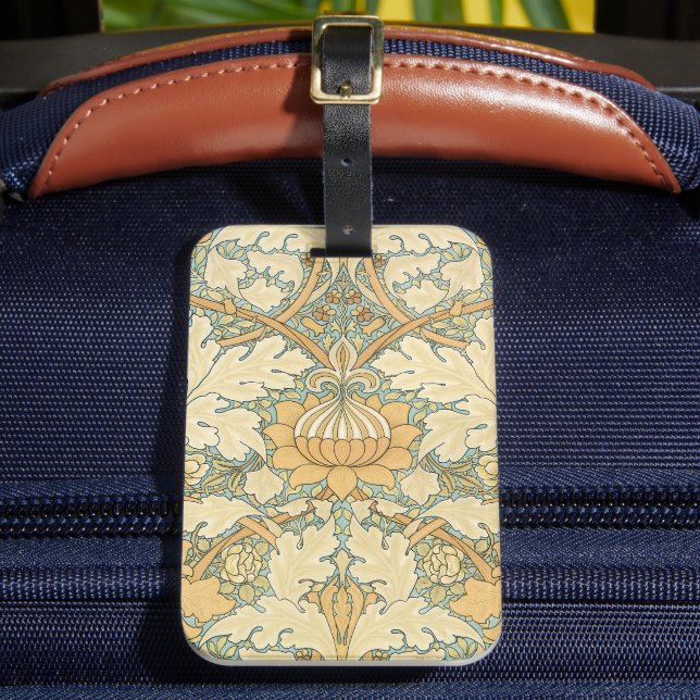 Étiquette À Bagage St. James par William Morris, feuilles d'acanthe (Insitu Rectoal 2)