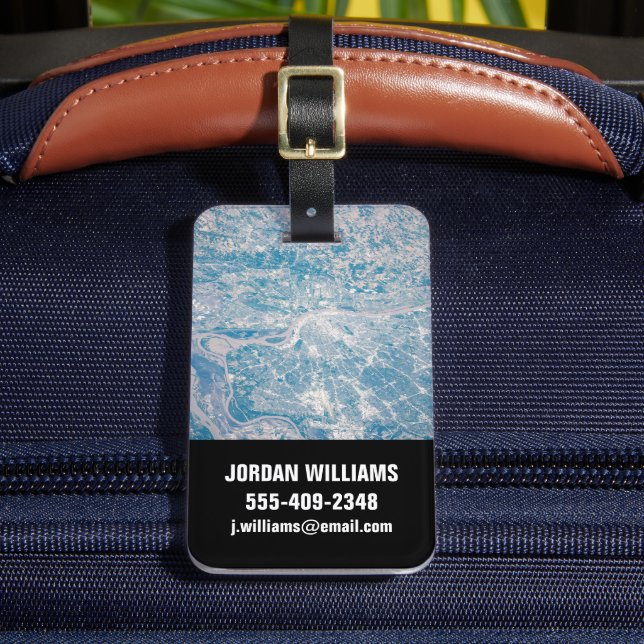 Étiquette À Bagage St. Louis, Missouri Le Long Du Mississippi. (Insitu Rectoal 2)