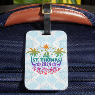 Étiquette À Bagage St. Thomas Bliss : Îles Vierges américaines tropic