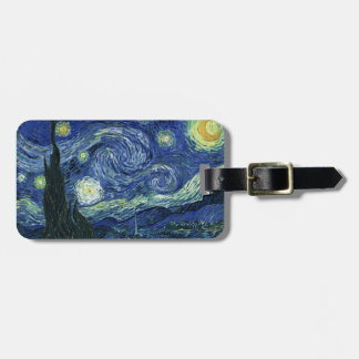 Étiquette À Bagage Starry Night Vincent van Gogh Art Peinture