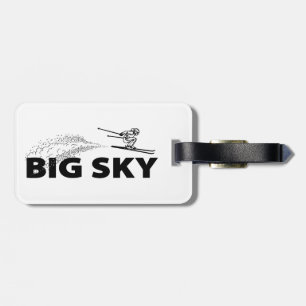 Étiquette À Bagage Station de ski Big Sky Resort Montana Saut à ski