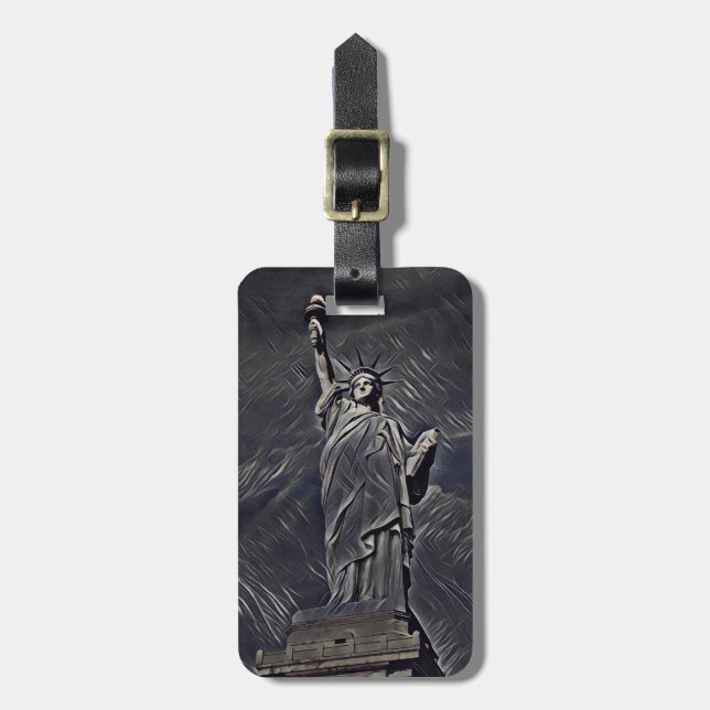 Étiquette À Bagage Statue de la Liberté (Devant Vertical)