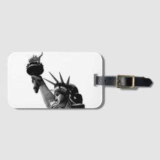 Étiquette À Bagage Statue de la Liberté Noir & Blanc