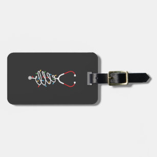 Étiquette À Bagage Stethoscope Fournitures Médicales Lumières Arbre d