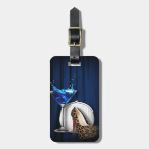 Étiquette À Bagage stilletos de fille de cocktail de martini de