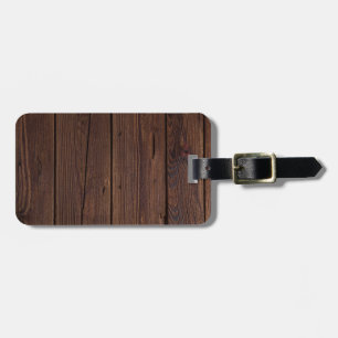 Étiquette À Bagage Style campagnard en bois en bois rustique de