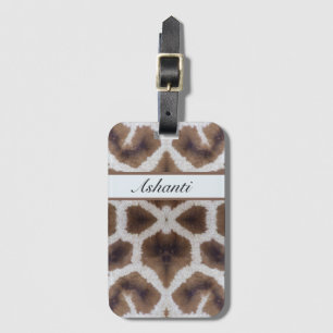 Étiquette À Bagage Style safari motif Giraffe