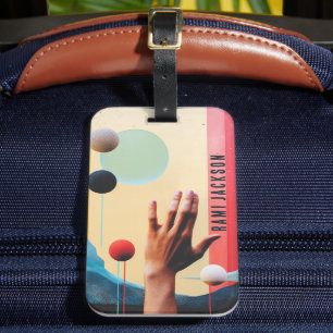 Étiquette À Bagage Style unique Abstrait Autistique rétro Nom Voyage