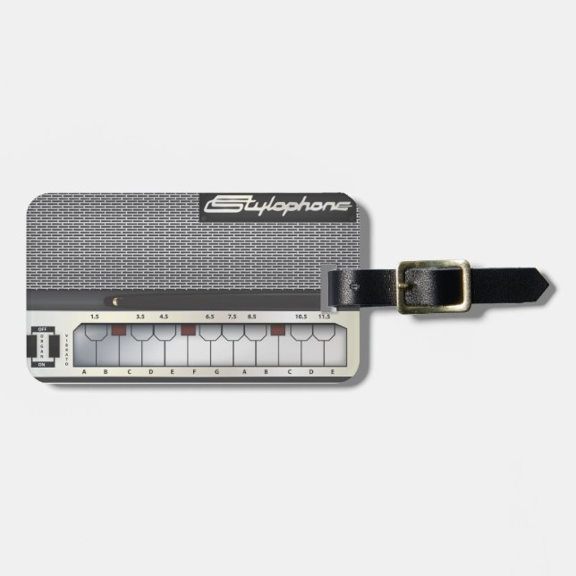 Étiquette À Bagage Stylophone (Devant horizontal)