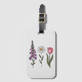 Étiquette À Bagage Subtle Anti-Trump - Foxglove Daisy Tulip III