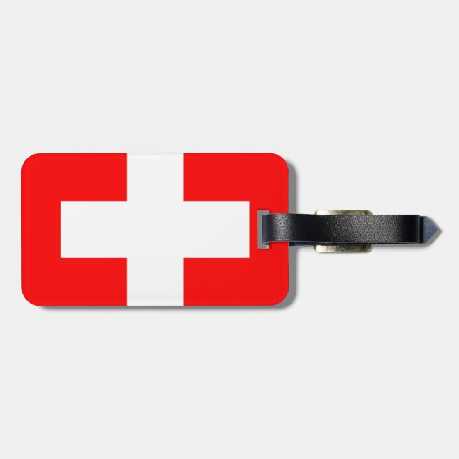 Étiquette À Bagage Suisse (Dos horizontal)