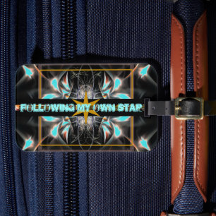 Étiquette À Bagage Suivre ma propre étiquette de bagages Star Space