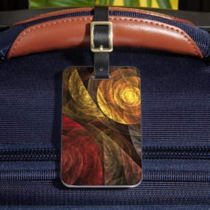 Étiquette À Bagage Sun Flower Floral Moderne Art Motif Abstrait
