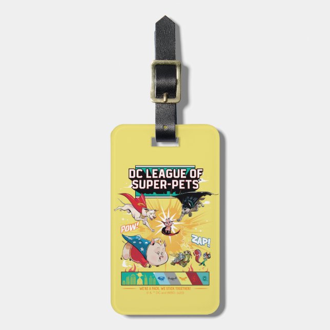 Étiquette À Bagage Super-Animaux : Nous sommes un pack, nous nous bat (Devant Vertical)