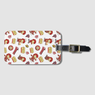 Étiquette À Bagage Super-héros Silly Chibi Iron Man en motif sans cou