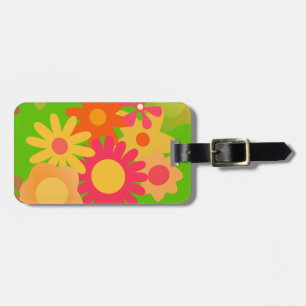 Étiquette À Bagage super mod floral