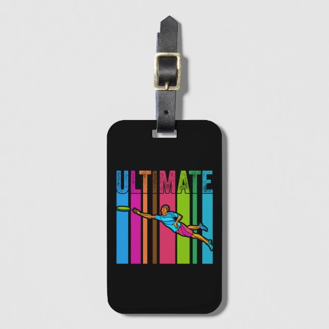 Étiquette À Bagage Superbe cadeau avec motif Ultimate Frisbee (Devant Vertical)