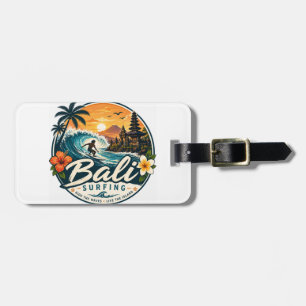 Étiquette À Bagage Surf à Bali, Indonésie