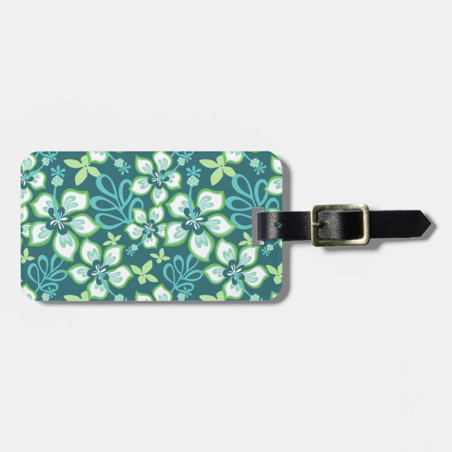Étiquette À Bagage Surf JUNGLE (COMBO TURQUOISE) (Devant horizontal)