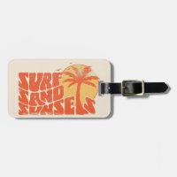Surf Rétro Couchers de soleil Palm Tree Beach Vibe