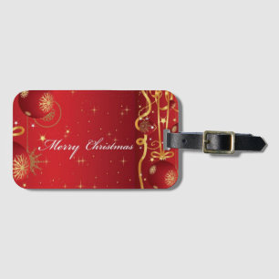 ÉTIQUETTE À BAGAGE SUZANNE ELIZABETH BALISE DE COLLECTE DE NOËL