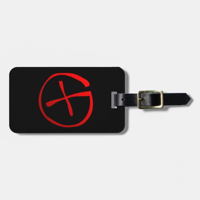 Étiquette À Bagage Symbole de Geocaching (Devant horizontal)