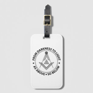 Étiquette À Bagage symbole de la franc-maçonnerie