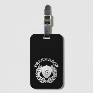 Étiquette À Bagage Symbole de maçonnerie en argent